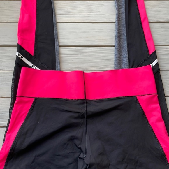 VS PINK Ultimate Leggings Black Pink Grey size XS - Picture 4 of 5
